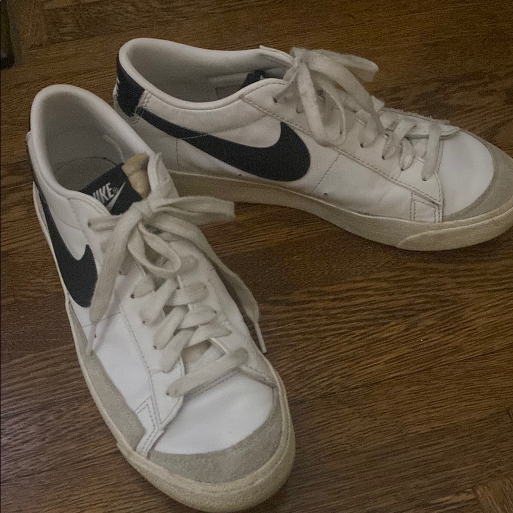 Nike Blazer Classic White and Black Sneakers, unisex